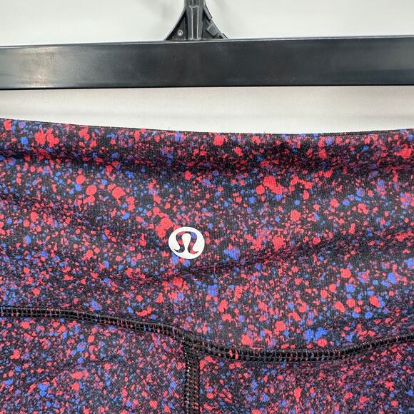 LULULEMON Wunder Under Pant III in Splatter Prep Red Sapphire Blue // 4 - Picture 8 of 12